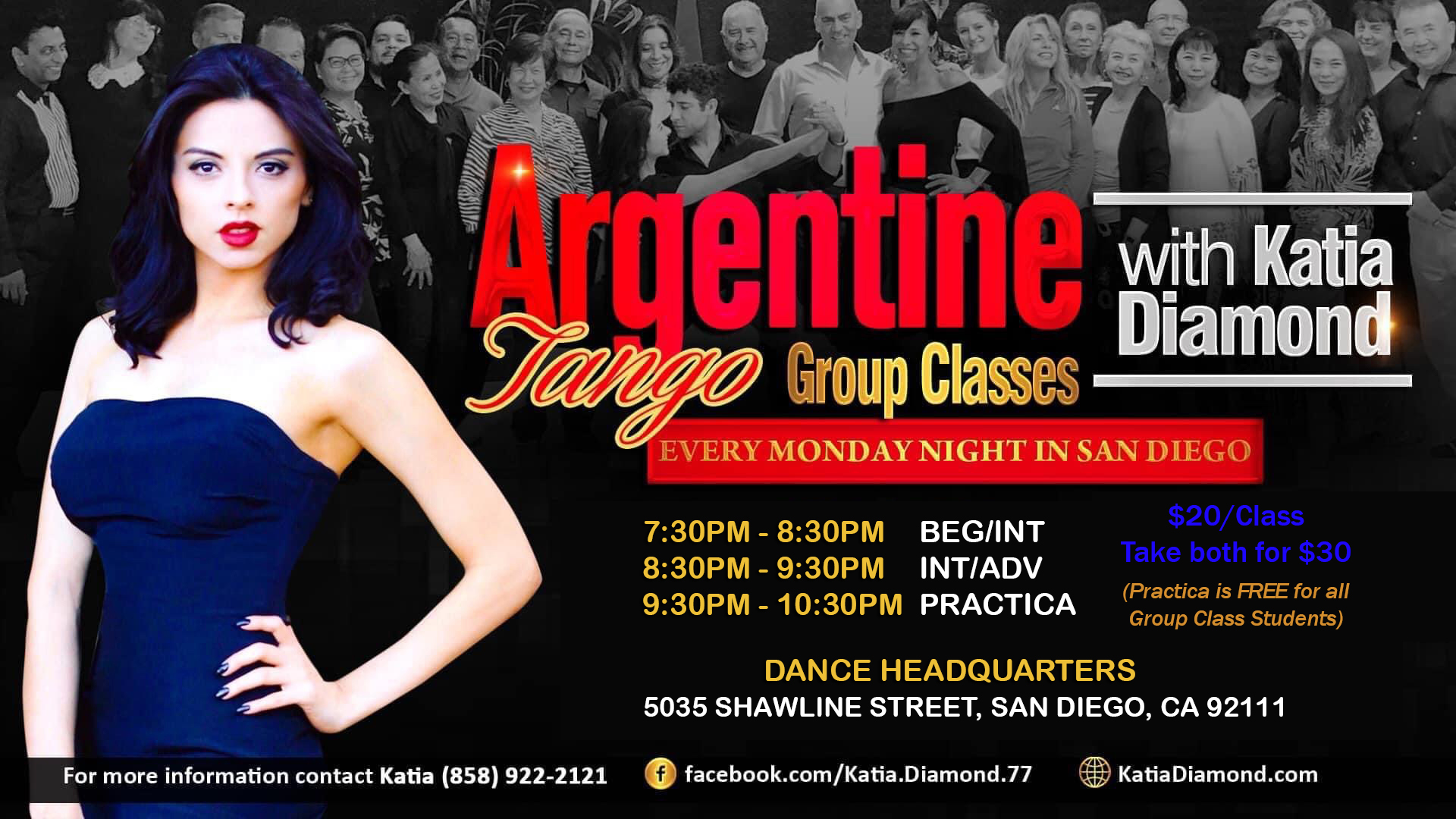 Argentine Tango with Katia Diamond ***PRICE UPDATE***